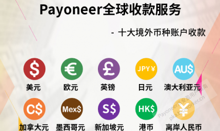 Payoneer全球收款服务-十大境外币种收款