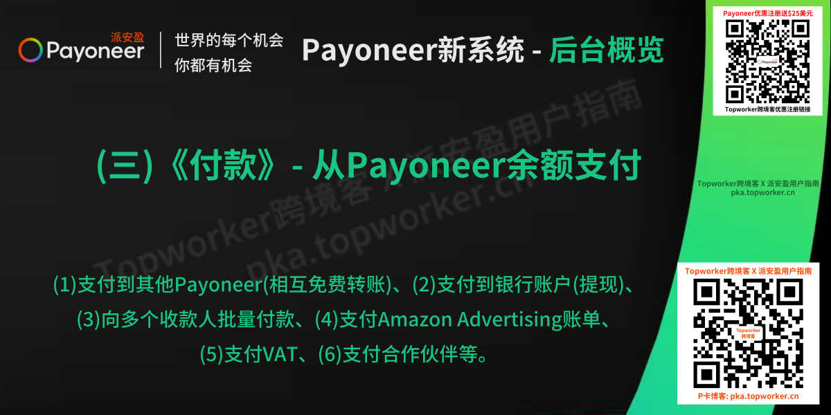 Payoneer新系统(三) - 付款栏目概览文章图